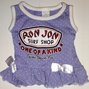 Ron Jon Surf Shop Girls Logo Peplum Top Size Medium EUC